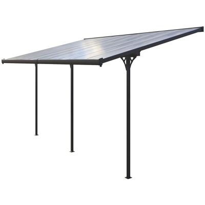 Rojaplast Bruce H Pergola - Průhledný polykarbonát - Pergola s UV ochranou Rojaplast Bruce H Pergola - Průhledný polykarbonát - Pergola s UV ochranou