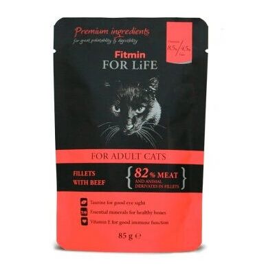 Fitmin Cat For Life 85 g - Katzenfutter, Verschiedene Sorten Fitmin Cat For Life 85 g - Katzenfutter, Verschiedene Sorten