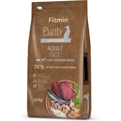 Fitmin Purity Rice Adult Pește și Cerb - Mâncare pentru câini Fitmin Purity Rice Adult Pește și Cerb - Mâncare pentru câini