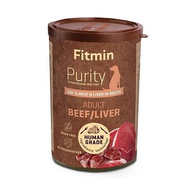 FITMIN - Purity - Beef with liver - 400 g - Kutyatáplálék FITMIN - Purity - Beef with liver - 400 g - Kutyatáplálék