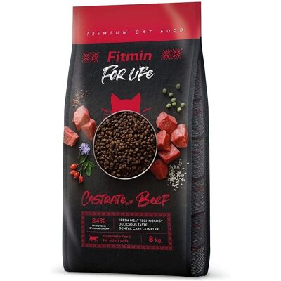 Fitmin For Life Castrate Biff - Torrfoder för katter - 8 kg Fitmin For Life Castrate Biff - Torrfoder för katter - 8 kg