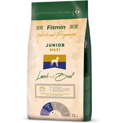 FITMIN Maxi Junior Lamm & Nötkött Hundfoder - Torrfoder för Stora Raser FITMIN Maxi Junior Lamm & Nötkött Hundfoder - Torrfoder för Stora Raser