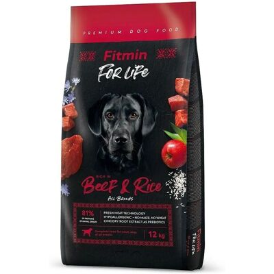 Fitmin Dog for Life Nötkött & Ris - Torrfoder till hund - 12 kg Fitmin Dog for Life Nötkött & Ris - Torrfoder till hund - 12 kg