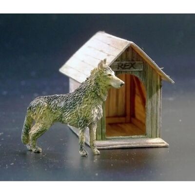 Plus Model Hundehütte Kit - Maßstab 1:35 Militärmodell-Accessoires Plus Model Hundehütte Kit - Maßstab 1:35 Militärmodell-Accessoires