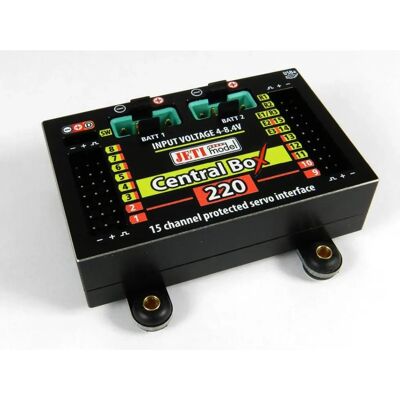 Jeti Central Box 220 - RC Modellteil, Servo-Extension, Doppelstromversorgung Jeti Central Box 220 - RC Modellteil, Servo-Extension, Doppelstromversorgung