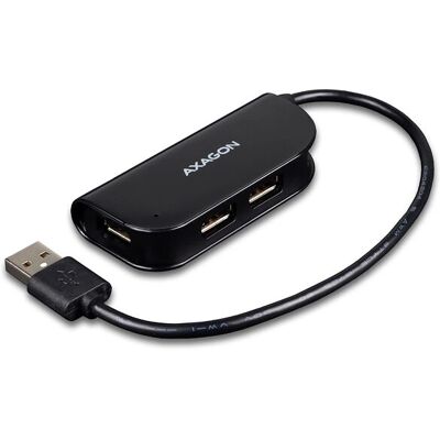 Hub USB Axagon HUE-X4B - 4 Ports, Noir, 480 Mbps Hub USB Axagon HUE-X4B - 4 Ports, Noir, 480 Mbps