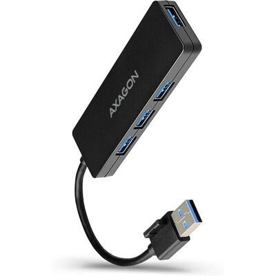 Axagon HUE-G1A USB-Hub - 4 Ports - Schwarz Axagon HUE-G1A USB-Hub - 4 Ports - Schwarz