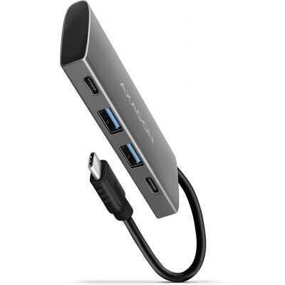 Hub USB-C Axagon HMC-4G2 - Alta velocidade 10Gbps - 4 portas Hub USB-C Axagon HMC-4G2 - Alta velocidade 10Gbps - 4 portas