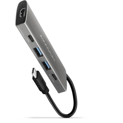 Axagon HMC-5G2 Dock pour Ordinateur Portable - Hub USB-C 4-en-1 - Publicité Axagon HMC-5G2 Dock pour Ordinateur Portable - Hub USB-C 4-en-1 - Publicité