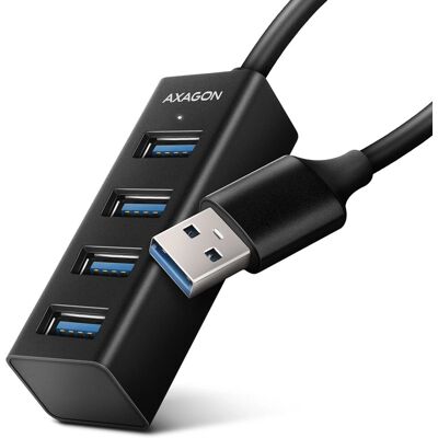 Hub USB Axagon HUE-M1A - 4 Portas, Preto Hub USB Axagon HUE-M1A - 4 Portas, Preto