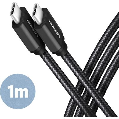 Axagon BUCM3-CM10AB USB-kabel - USB 3.2 Gen 1, 1m, Sort Axagon BUCM3-CM10AB USB-kabel - USB 3.2 Gen 1, 1m, Sort