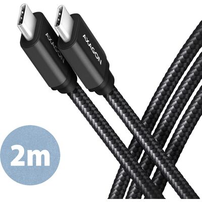 Axagon BUCM3-CM20AB USB-kabel – 2m Sort USB 3.2 Gen 1 Axagon BUCM3-CM20AB USB-kabel – 2m Sort USB 3.2 Gen 1