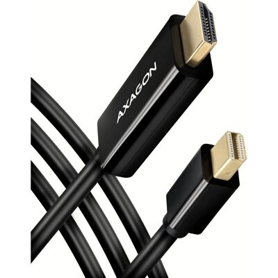 Adaptor Mini DisplayPort la HDMI Axagon RVDM-HI14C2 - 4K/30Hz, 1,8m, Negru Adaptor Mini DisplayPort la HDMI Axagon RVDM-HI14C2 - 4K/30Hz, 1,8m, Negru