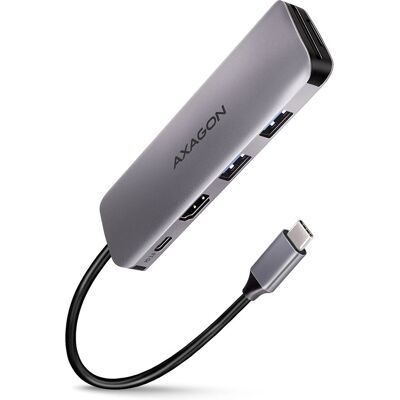 Axagon HMC-5 USB-C Dockingstation - Grau Axagon HMC-5 USB-C Dockingstation - Grau