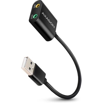 Axagon ADA-12 Placă de sunet USB externă - Cablu de 15cm Axagon ADA-12 Placă de sunet USB externă - Cablu de 15cm