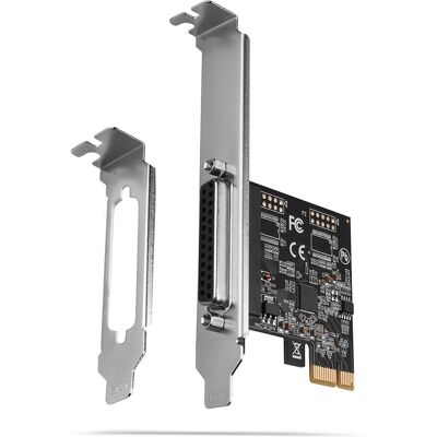 Adaptador PCIe Axagon PCEA-P1N com 1 porta paralela - expansão do computador Adaptador PCIe Axagon PCEA-P1N com 1 porta paralela - expansão do computador