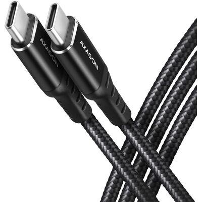Cablu USB C la USB C Axagon 1m Negru - Date & Încărcare Cablu USB C la USB C Axagon 1m Negru - Date & Încărcare