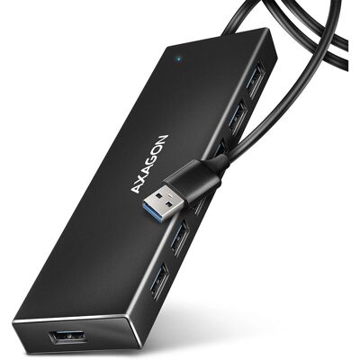 Axagon HUE-F7A Hub USB 3.2 de 7 Puertos - Negro Axagon HUE-F7A Hub USB 3.2 de 7 Puertos - Negro