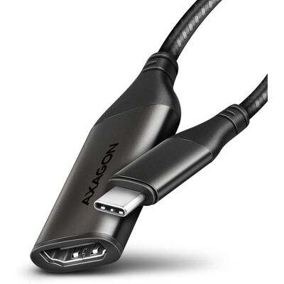 Axagon RVC-HI2M USB-C til HDMI Adapter - 25cm - Sort Axagon RVC-HI2M USB-C til HDMI Adapter - 25cm - Sort