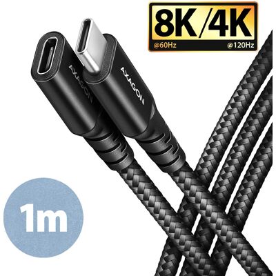 Cablu USB-C Axagon 1m - USB 3.2 Gen 2x2 - Negru Cablu USB-C Axagon 1m - USB 3.2 Gen 2x2 - Negru