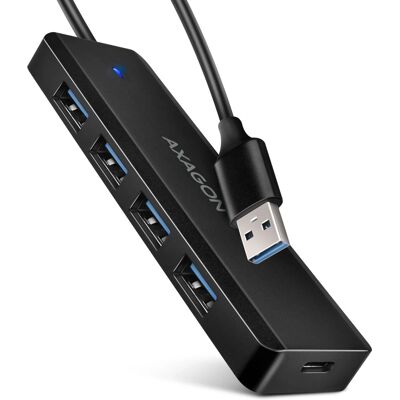 Axagon HUE-C1A USB-Hub - 4 Ports, USB-C Strom, 5 Gbps Axagon HUE-C1A USB-Hub - 4 Ports, USB-C Strom, 5 Gbps