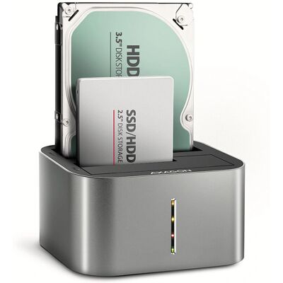 Axagon AXG ADSA-DC - Dokkoló állomás - 2x SATA meghajtó - Szürke Axagon AXG ADSA-DC - Dokkoló állomás - 2x SATA meghajtó - Szürke