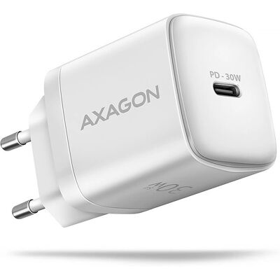 Carregador de parede Axagon ACU-PD30W Branco - Carregamento rápido Power Delivery 3.0 Carregador de parede Axagon ACU-PD30W Branco - Carregamento rápido Power Delivery 3.0