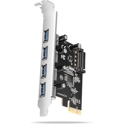 Axagon PCEU-430RS interfész kártya - PCIe vezérlő USB 3.2 Gen 1 Axagon PCEU-430RS interfész kártya - PCIe vezérlő USB 3.2 Gen 1