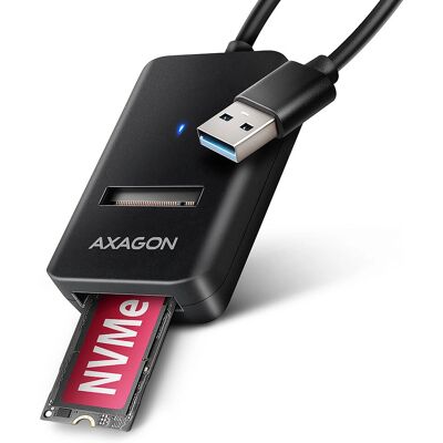 Axagon M.2 USB-A 10Gbps SSD-Adapter - Schwarz Axagon M.2 USB-A 10Gbps SSD-Adapter - Schwarz