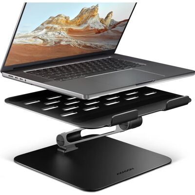 AXAGON Laptop- & Tablet-Halterung - Verstellbar, Schwarz AXAGON Laptop- & Tablet-Halterung - Verstellbar, Schwarz