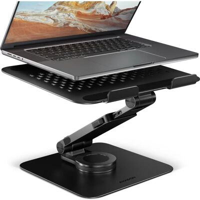 Supporto Regolabile per Laptop AXAGON - Rotazione a 360°, Braccio Estensibile, Alluminio Supporto Regolabile per Laptop AXAGON - Rotazione a 360°, Braccio Estensibile, Alluminio