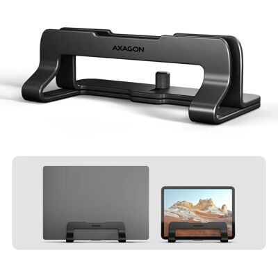 AXAGON Schwarzer Höhenverstellbarer Laptopständer - Für 10-17,3" Geräte AXAGON Schwarzer Höhenverstellbarer Laptopständer - Für 10-17,3" Geräte