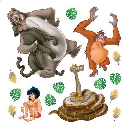 AG DESIGN Dks 1093 Naklejki na ścianę Disney Dżungla - 30x30cm AG DESIGN Dks 1093 Naklejki na ścianę Disney Dżungla - 30x30cm