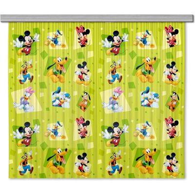 Paire de rideaux Mickey Mouse Agdesign - Chambre Enfant - 180x160cm - Vert - Publicité Paire de rideaux Mickey Mouse Agdesign - Chambre Enfant - 180x160cm - Vert - Publicité