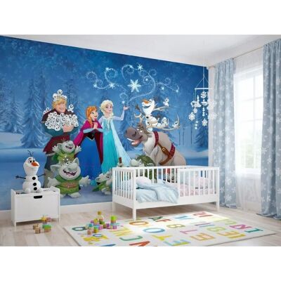 Papier peint photo Disney Frozen pour chambre de fille mural géant - Décoration murale - Publicité Papier peint photo Disney Frozen pour chambre de fille mural géant - Décoration murale - Publicité