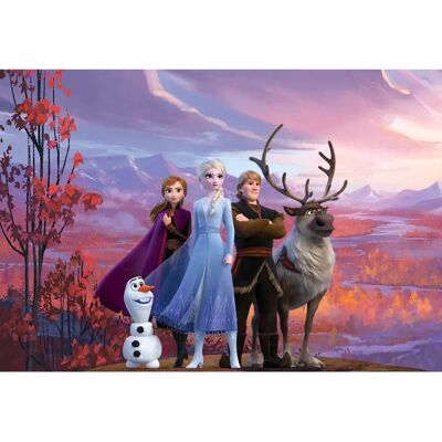 Murale Disney Frozen 2 Elsa Olaf Papier Peint Chambre Fille Violet - Murale - Publicité Murale Disney Frozen 2 Elsa Olaf Papier Peint Chambre Fille Violet - Murale - Publicité