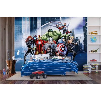 Agdesign Marvel Kids Bedroom Wall Mural Wallpaper Avengers Hulk Hawkeye Premium Blue - Wall Mural Wallpaper Agdesign Marvel Kids Bedroom Wall Mural Wallpaper Avengers Hulk Hawkeye Premium Blue - Wall Mural Wallpaper
