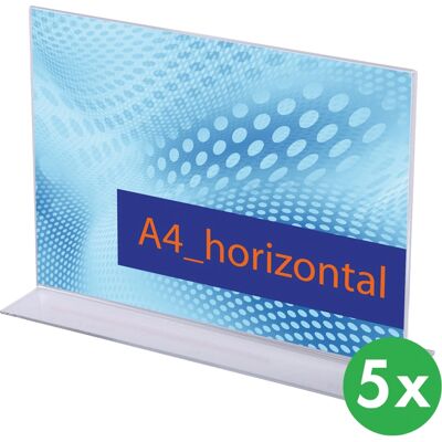 Jansen Display T-kształtny stojak na menu - A4, opakowanie 5 szt. Jansen Display T-kształtny stojak na menu - A4, opakowanie 5 szt.