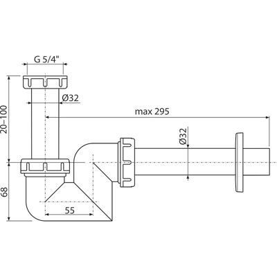 ALCA Drain Sifoni - Sifon pentru lavoar/bidet, diametru 40 mm - Drain Sifoni ALCA Drain Sifoni - Sifon pentru lavoar/bidet, diametru 40 mm - Drain Sifoni