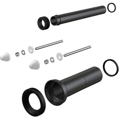 Kit di collegamento WC Alca Plast - 30cm, 90/45mm, Polipropilene Kit di collegamento WC Alca Plast - 30cm, 90/45mm, Polipropilene