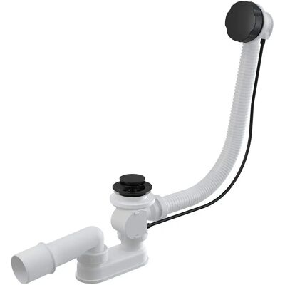 Alcaplast Terminaciones con Recubrimiento en Polvo Negro para Bañera Flexible Desagüe de Sobresalto - Sistema de Desagüe y Sobresalto para Bañera Alcaplast Terminaciones con Recubrimiento en Polvo Negro para Bañera Flexible Desagüe de Sobresalto - Sistema de Desagüe y Sobresalto para Bañera