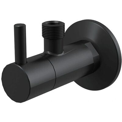 Alcaplast - Grifo de ángulo con colador 1/2"×3/8" - negro mate Alcaplast - Grifo de ángulo con colador 1/2"×3/8" - negro mate