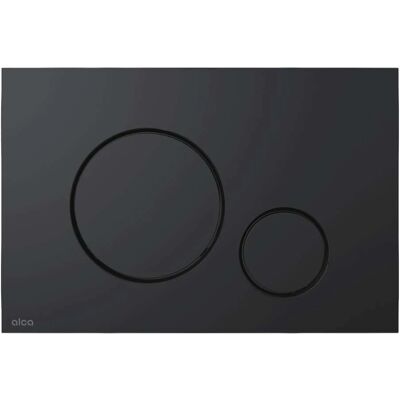 Alca Pulsante a doppio tasto - Nero opaco - Piastra di scarico Alca Pulsante a doppio tasto - Nero opaco - Piastra di scarico