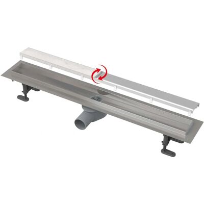 Alcaplast - APZ13-DOUBLE9-850 Drenaj de duș din oțel inoxidabil dublu ajustabil - Drenaj de duș Alcaplast - APZ13-DOUBLE9-850 Drenaj de duș din oțel inoxidabil dublu ajustabil - Drenaj de duș