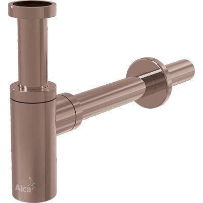 Alcaplast A400-RG-B - Sifón de lavabo en oro rosa cepillado Alcaplast A400-RG-B - Sifón de lavabo en oro rosa cepillado
