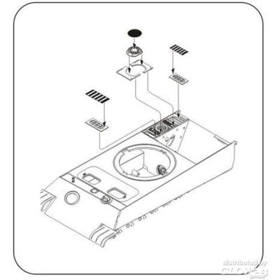 Ensemble refroidisseur moteur Panther Ausf. G - Accessoires véhicules militaires CMK - Publicité Ensemble refroidisseur moteur Panther Ausf. G - Accessoires véhicules militaires CMK - Publicité
