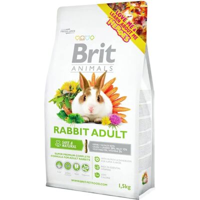 Brit Animals Kanin Vuxen Komplett - Alfalfa örter - 1,5Kg Brit Animals Kanin Vuxen Komplett - Alfalfa örter - 1,5Kg