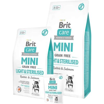 Brit Care Mini Light & Sterilised Losos a Králík - Psí krmivo Brit Care Mini Light & Sterilised Losos a Králík - Psí krmivo