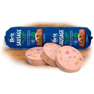 Brit Premium Kiełbasa 12x800g - Wysoka zawartość mięsa, Naturalne, Różne smaki Brit Premium Kiełbasa 12x800g - Wysoka zawartość mięsa, Naturalne, Różne smaki