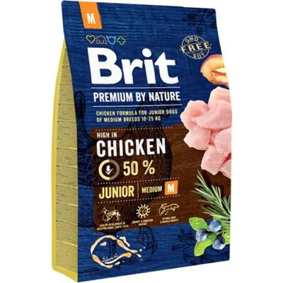 Brit Premium By Nature Junior Medium Kip - Droog hondenvoer - 15 kg Brit Premium By Nature Junior Medium Kip - Droog hondenvoer - 15 kg